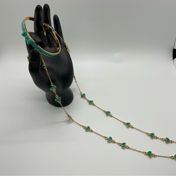 Enamel necklace and bracelet set - Picture 1 of 5